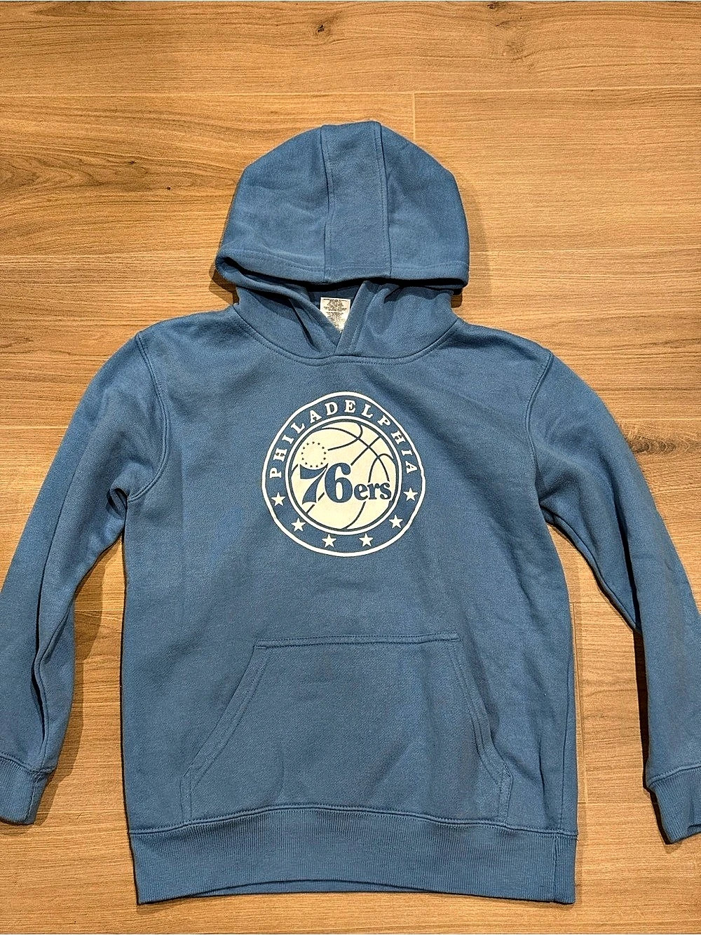 NBA Philadelphia 76ers Basketball Hoodie Youth Blue Boys Medium